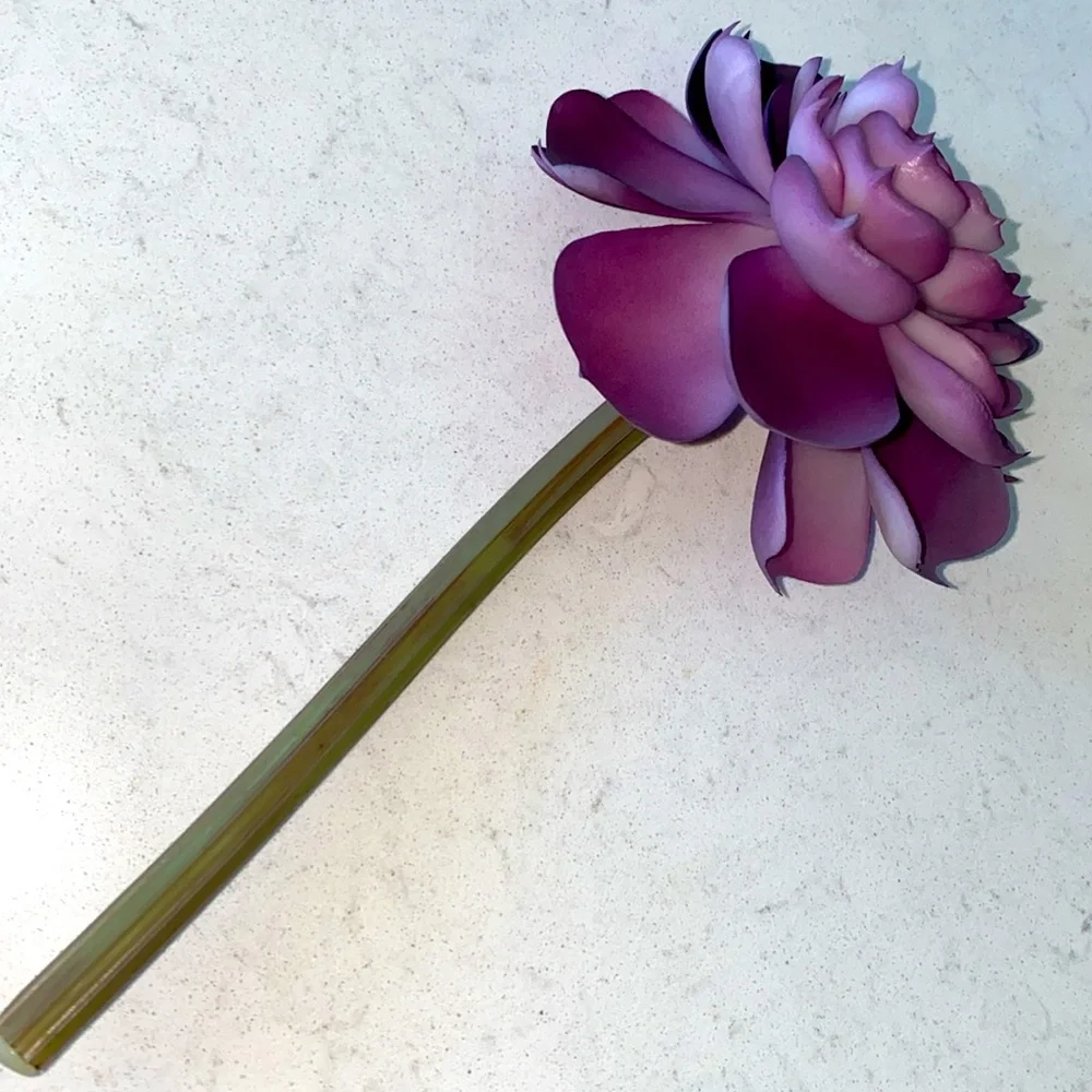 Purple Succulent Flower Accent